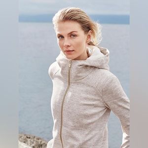 Athleta Luxe Stronger Hoodie in Oatmeal